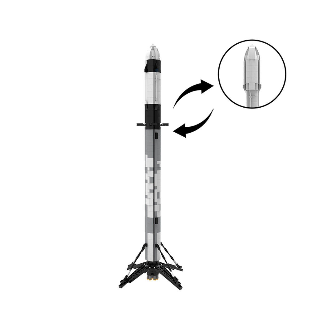 C7897 Tpye9 Launch Vehicle Model 110 Scale Saturn V 860 Parts Brand New-ZITIANYOUBUILD