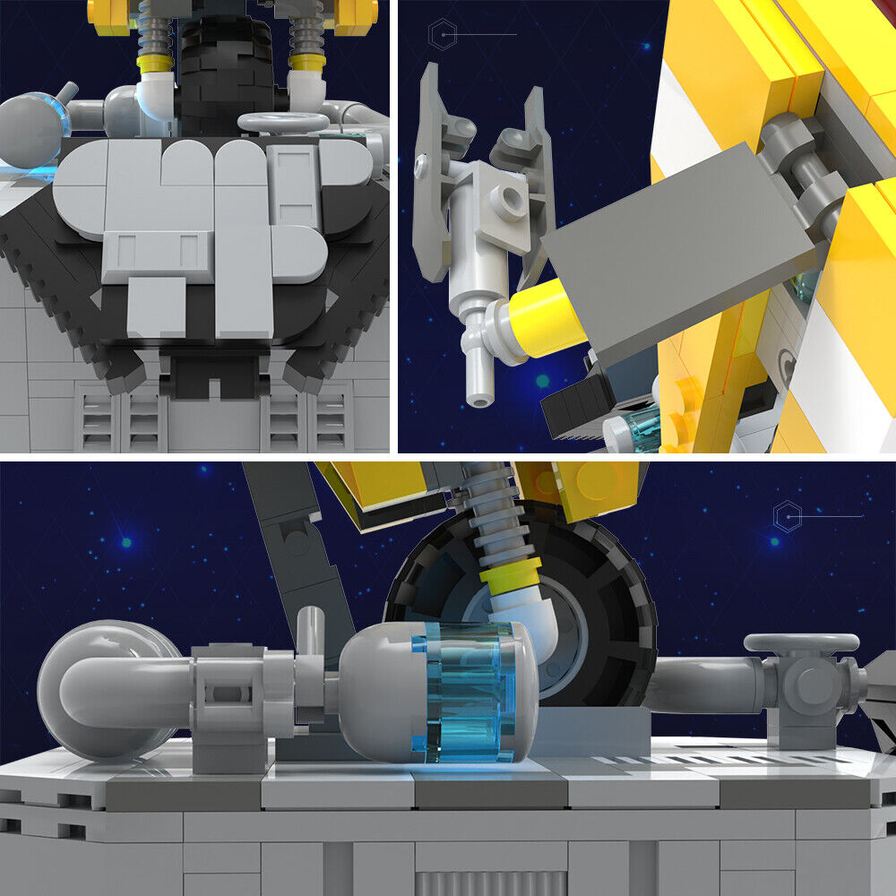 Custom MOC: C5684 : CL4P-TP Robot with Base 645 Parts from Shooting Game-ZITIANYOUBUILD