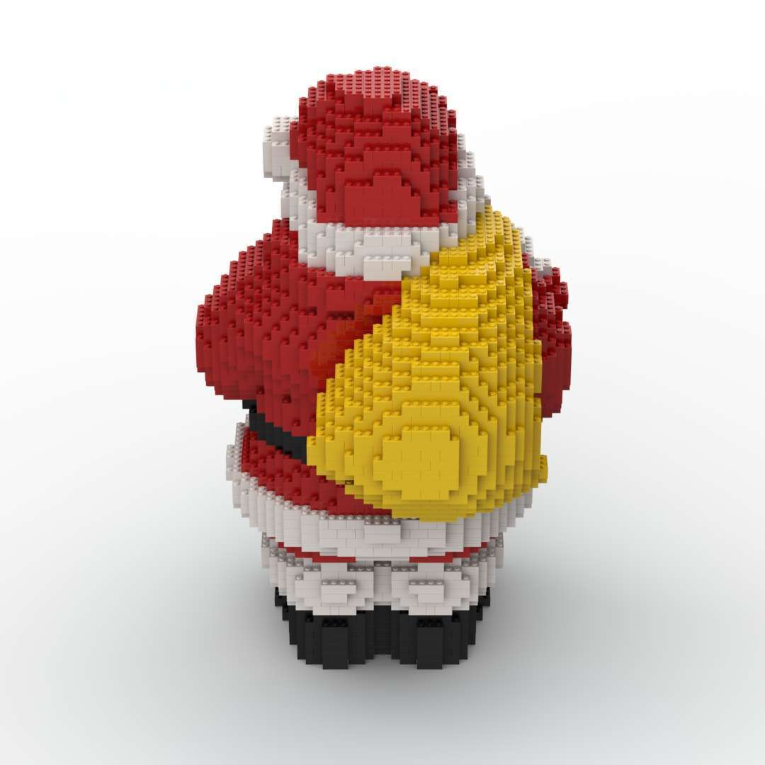 MOC-83042 A Large Santa Claus Sculpture 23" High 3343 Parts for Christmas-ZITIANYOUBUILD