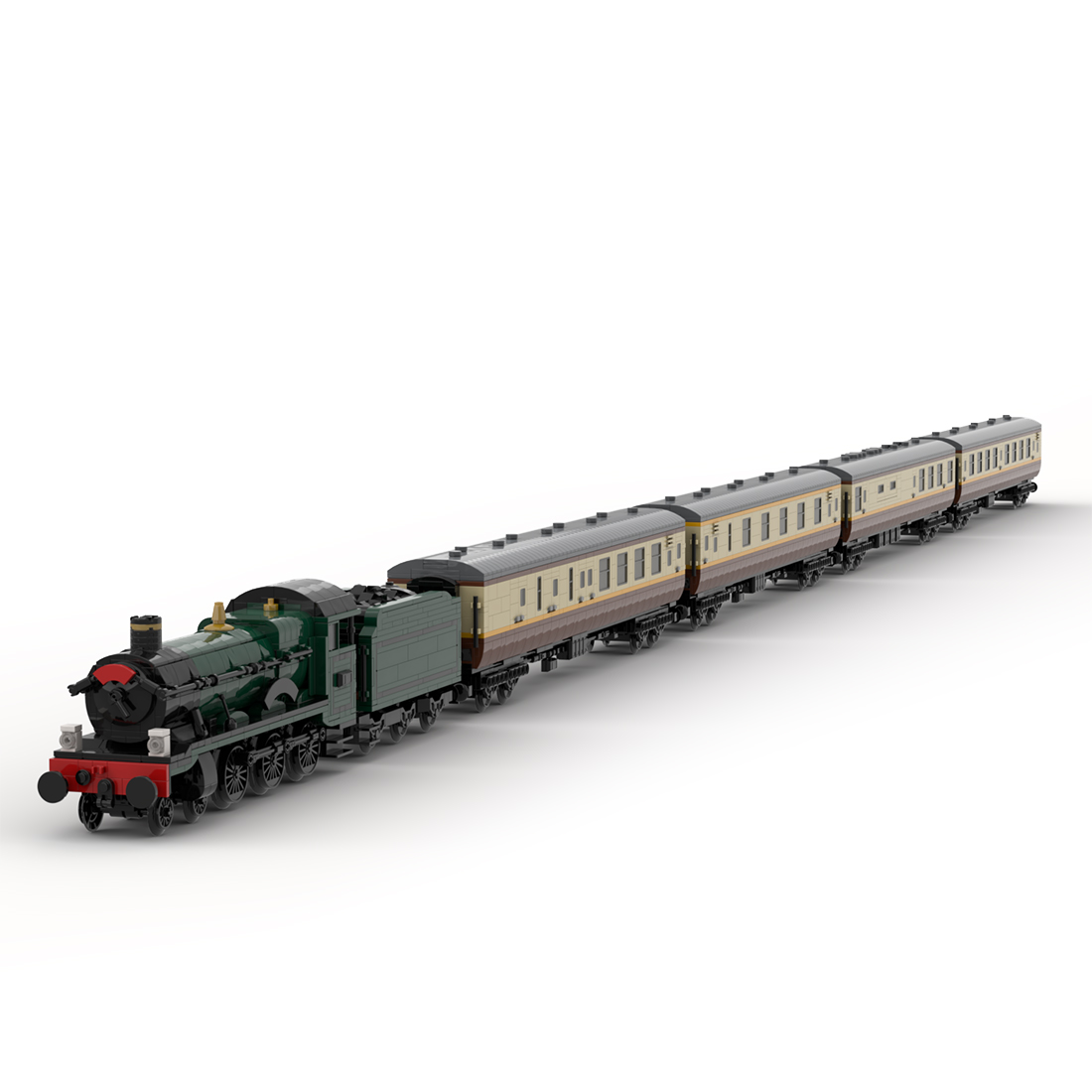 Custom MOC-122525 Shakespeare Express "Kinlet Hall" Passenger Set (Moc-Pack) (8w) (5997 PCS) Toys Gift