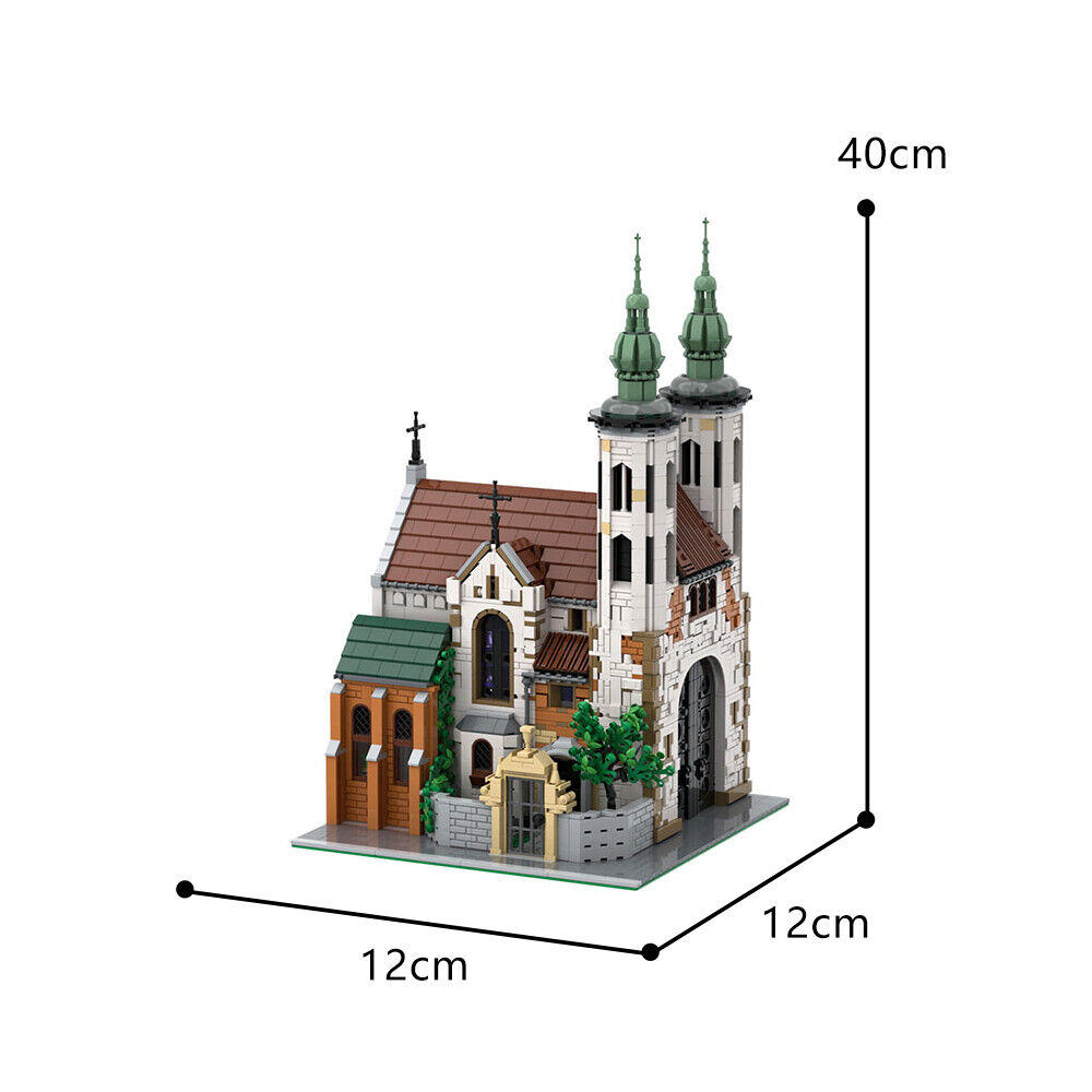 C9221 Medieval Church with Interior Modular Building 3056 Parts for City-ZITIANYOUBUILD