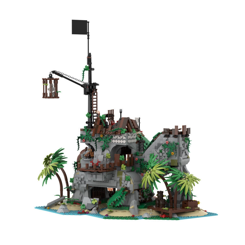 Custom MOC: C7535 Forbidden Island Pirates Palace Model 2953 Parts-ZITIANYOUBUILD