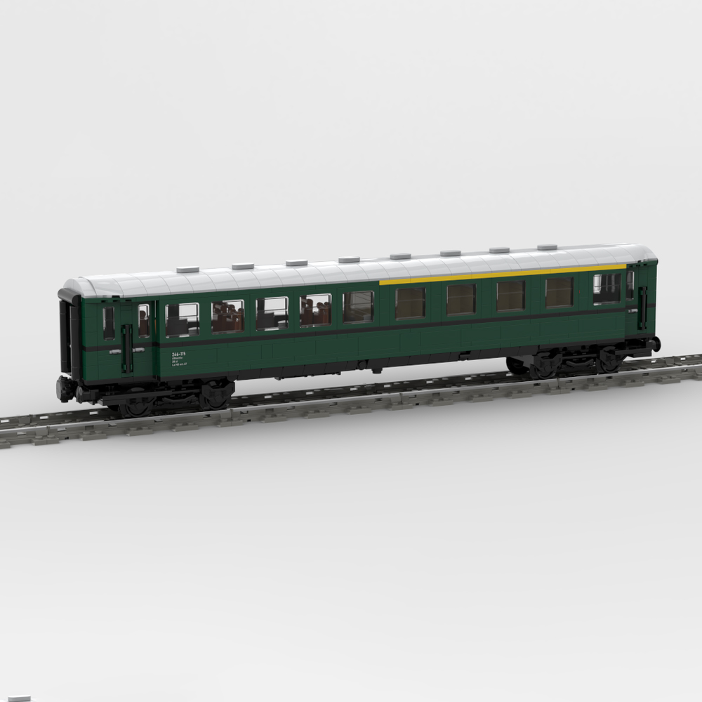 Custom MOC-183351 The Coach AB4ümle Era III Of The Deutsche Reichsbahn 909 PCS