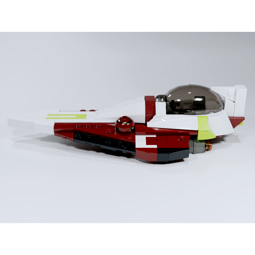 MOC-222332 Obi Wan's Delta 7 Starfighter - Minifig Scale 244 Pieces