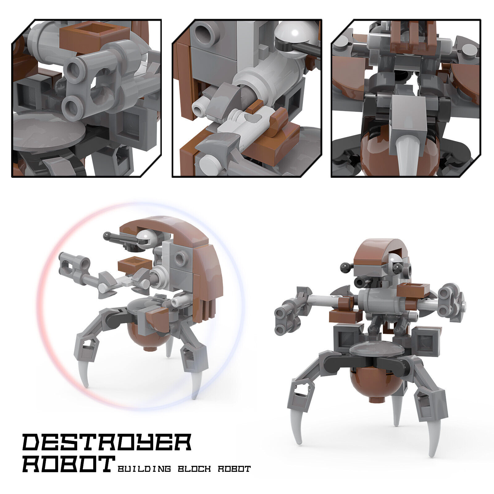 Custom MOC: MOC-44416  Droideka Destroyer Robot Kids Gifts Gift for Christmas-ZITIANYOUBUILD