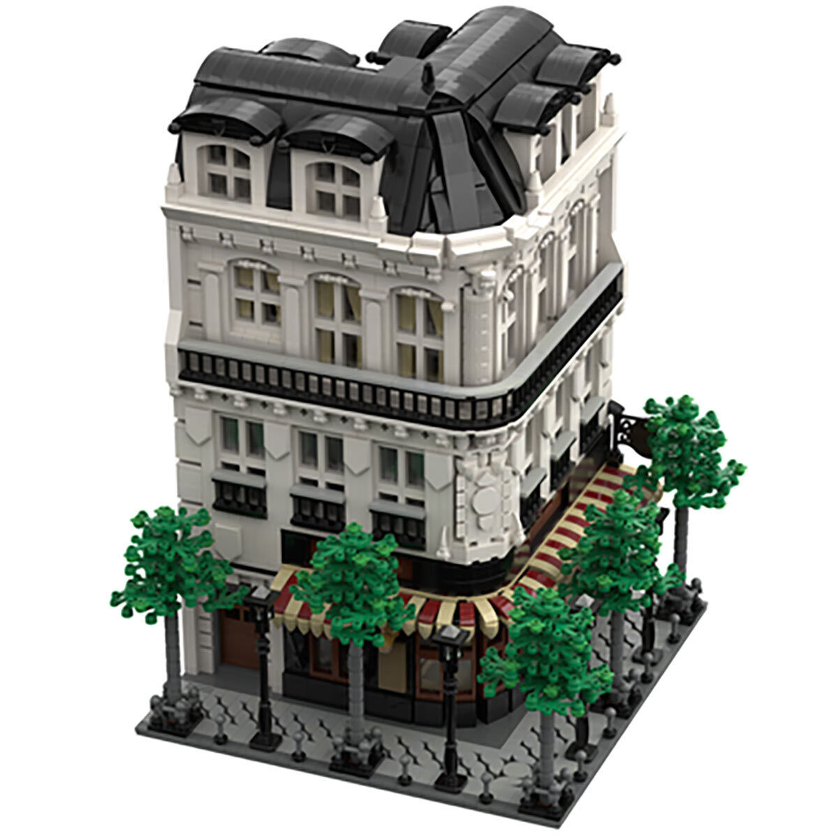 C4278 Modular Corner Building with Bakery and Photo Studio 4204 Parts-ZITIANYOUBUILD
