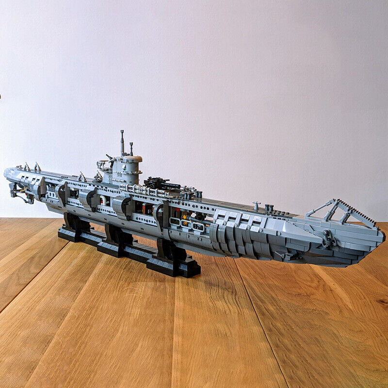 C9609 Type VII U-boat 1:55 Scale with Stand for Collection 4565 Parts-ZITIANYOUBUILD