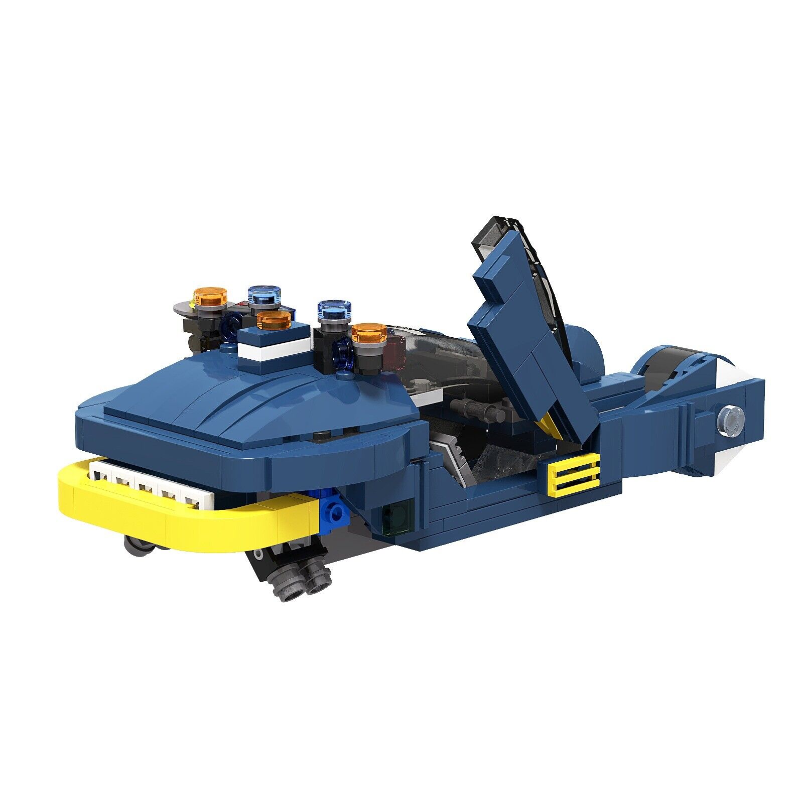 Custom MOC: MOC-20383 Iconic Flying Spinner Cars Model Gift for Christmas-ZITIANYOUBUILD