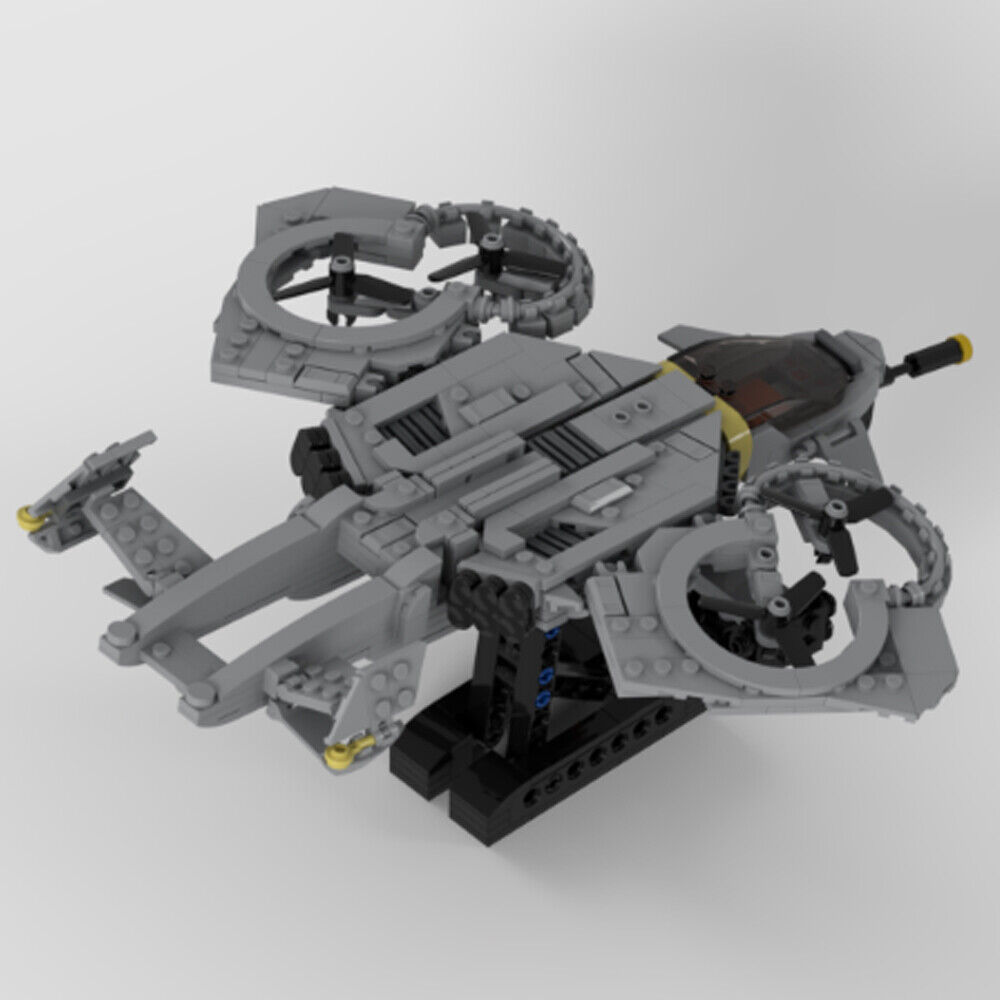 MOC-133144 Sci-fi Helicopter with Display Stand from the New Movie 740 Parts-ZITIANYOUBUILD