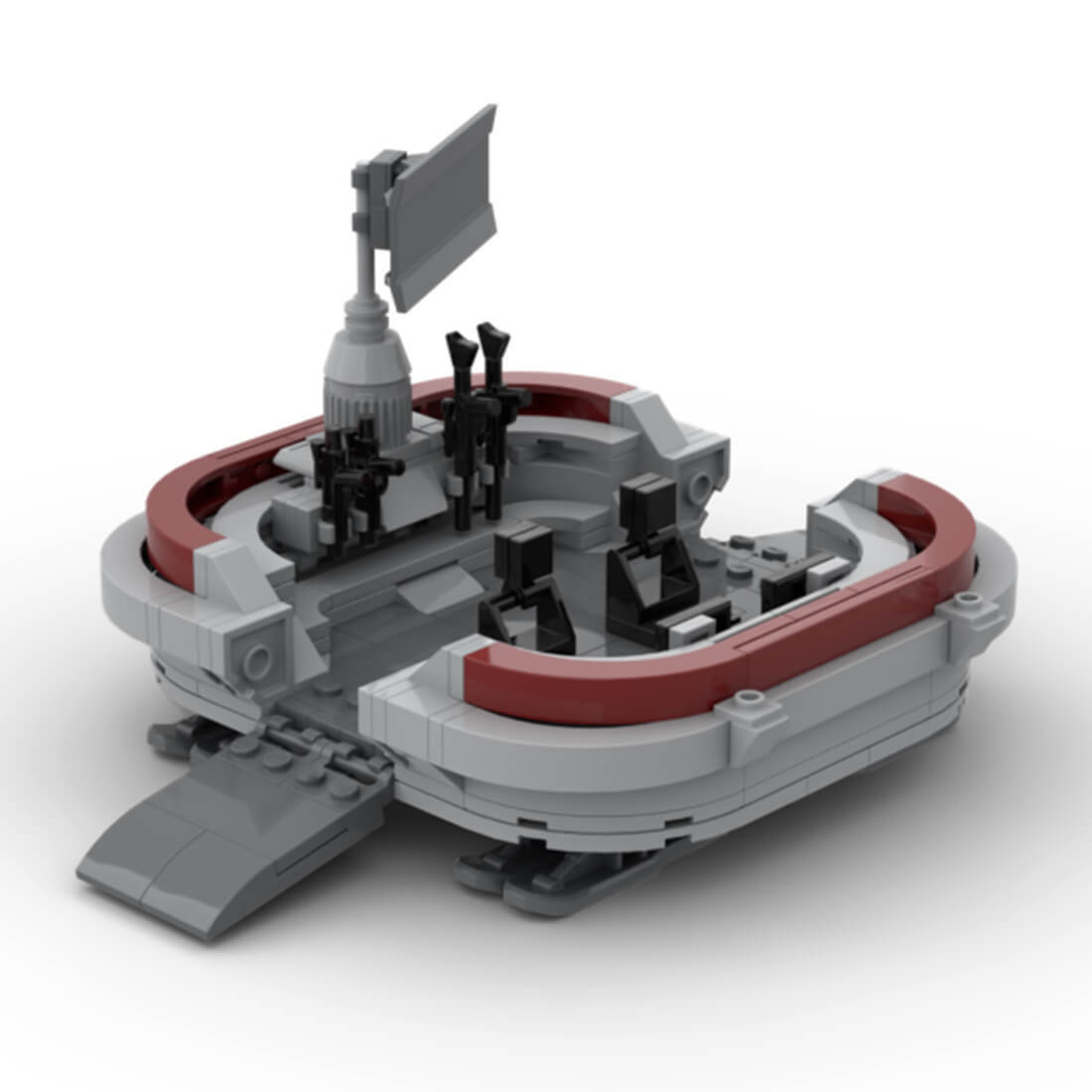 MOC-117081 Clone Comand Outpost Sci-fi Scene Model 266 Pieces for Collection-ZITIANYOUBUILD