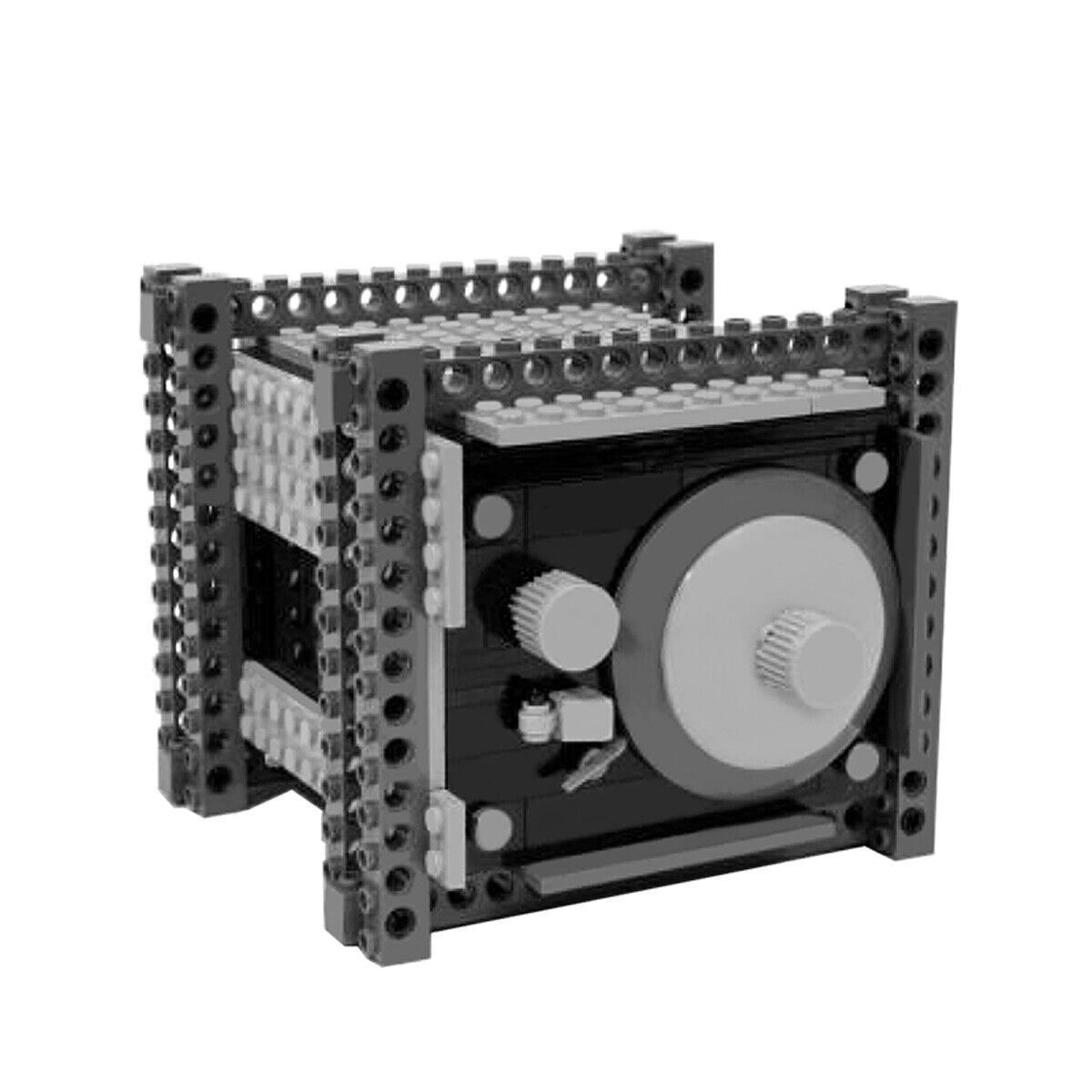 C5015 Sculpture: Safe with a Working 3 Number Combination Lock 286 Parts-ZITIANYOUBUILD