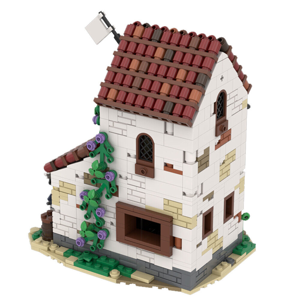 MOC-124049 Soldiers House #1 Minifig Scale with Room Interiors 921 Parts Gift-ZITIANYOUBUILD