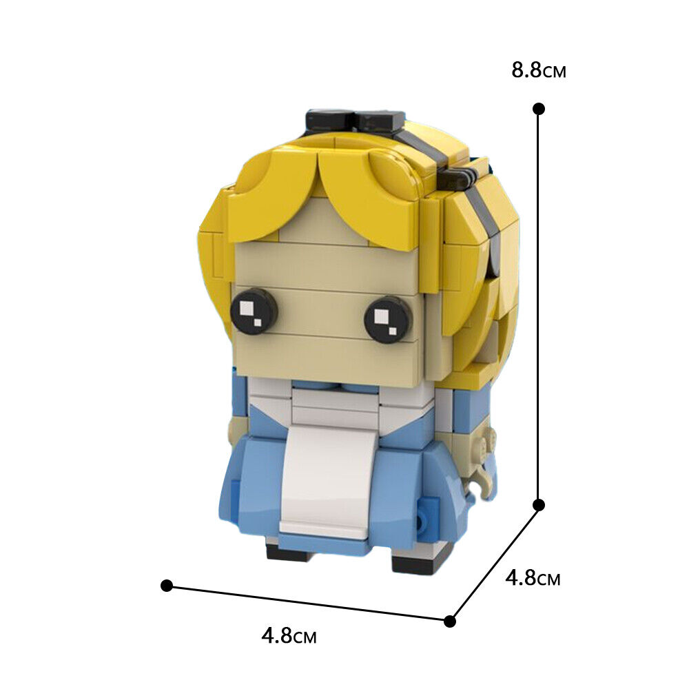 Custom MOC: C9021 Alice from Movie about W-o-nd-e-r-l-a-n-d 192 Parts-ZITIANYOUBUILD