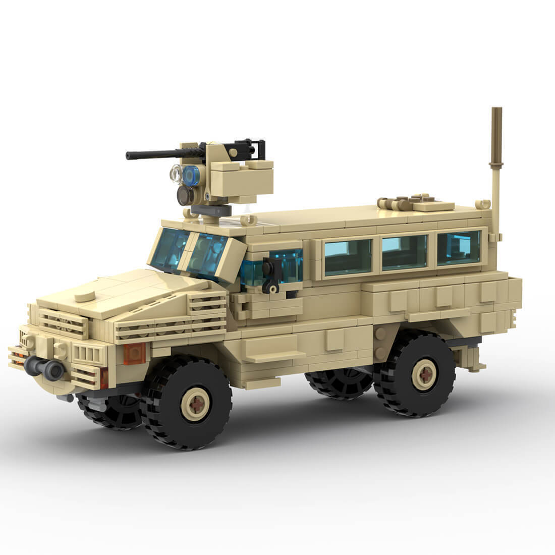 Custom MOC-131385 RG-31 Mk.5E Cat.1 Anti-Mine Vehicle Model 478 Parts Kids Gift-ZITIANYOUBUILD