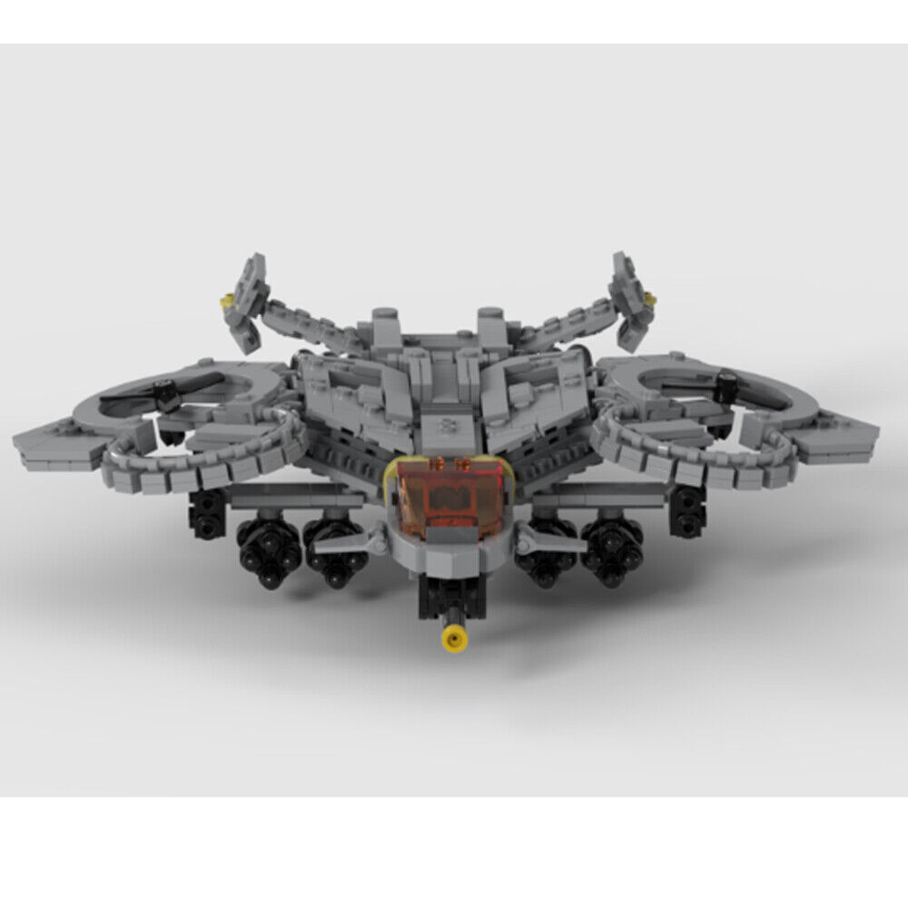 MOC-133144 Sci-fi Helicopter with Display Stand from the New Movie 740 Parts-ZITIANYOUBUILD
