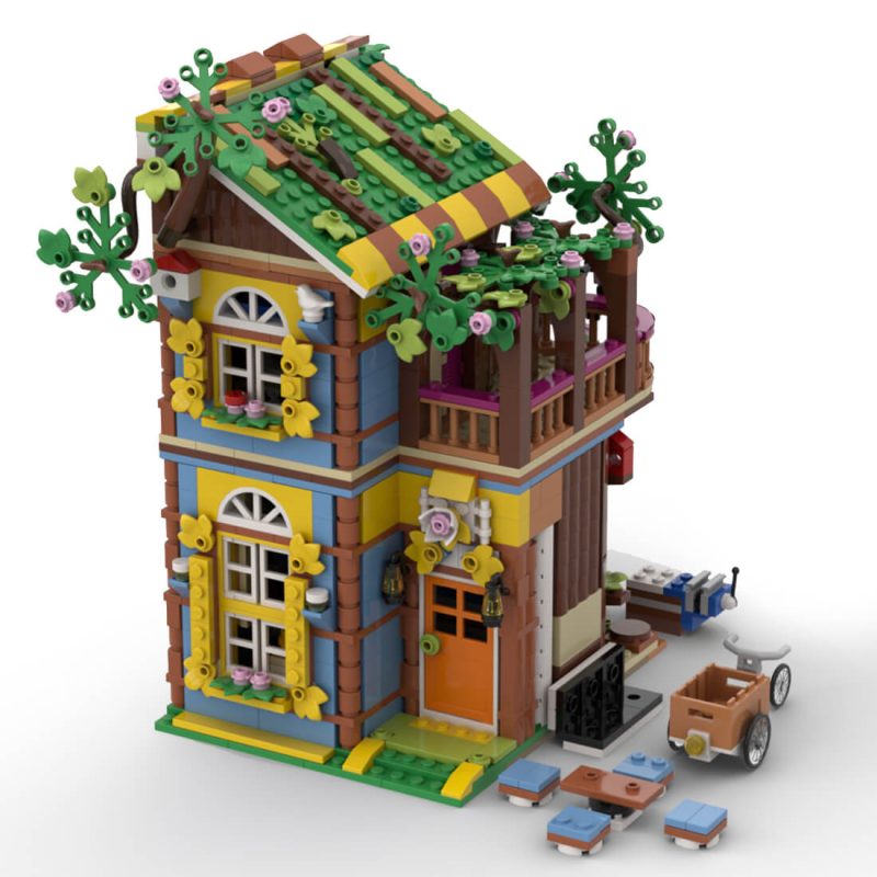 Custom MOC-102963 Beekeeper's Shop - Alternate Design of Friendship Treehouse Set 41703 980 Parts gift for Christmas