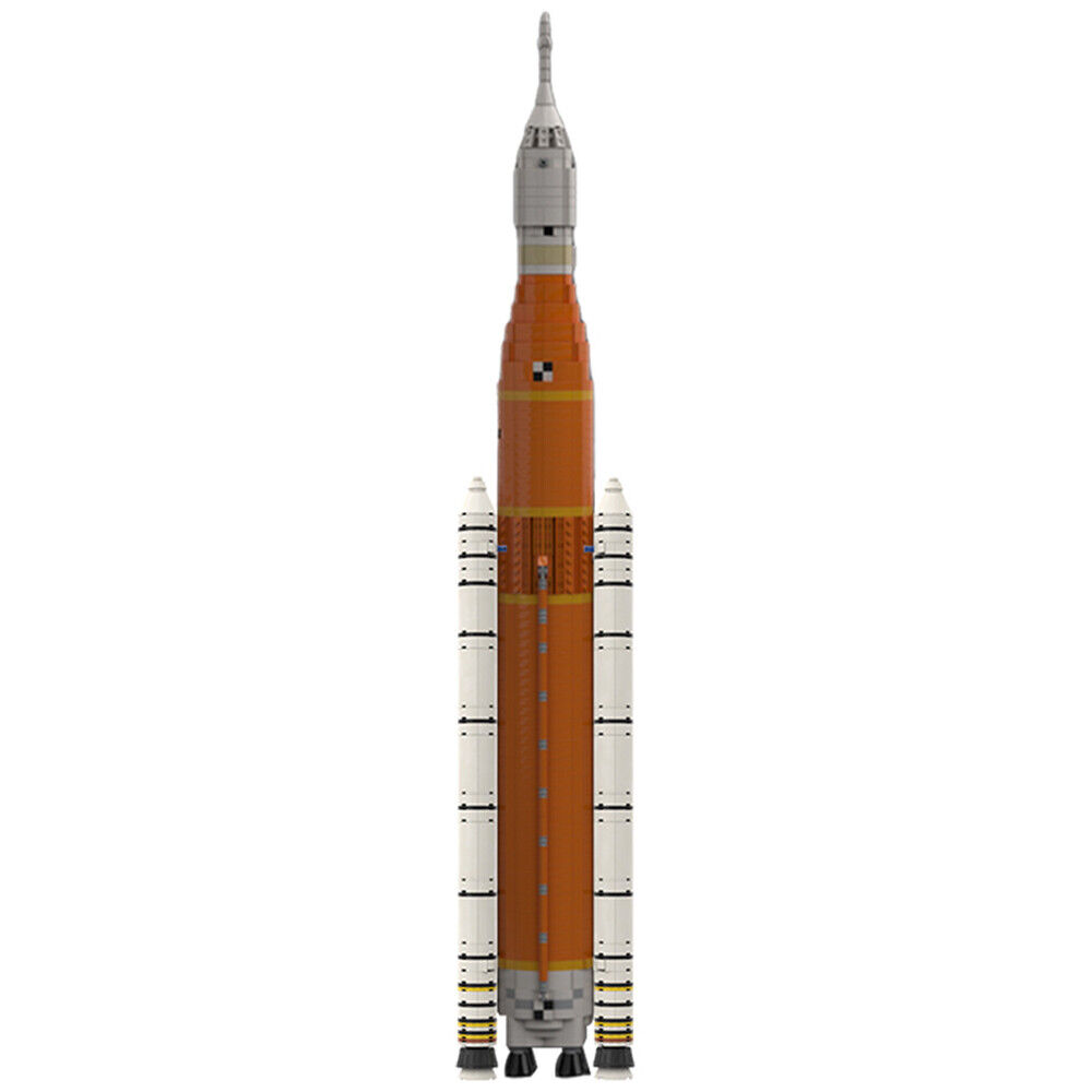 C7829 Space Launch System Artem SLS Block 1 2384 Parts 1:110 Saturn V scale-ZITIANYOUBUILD