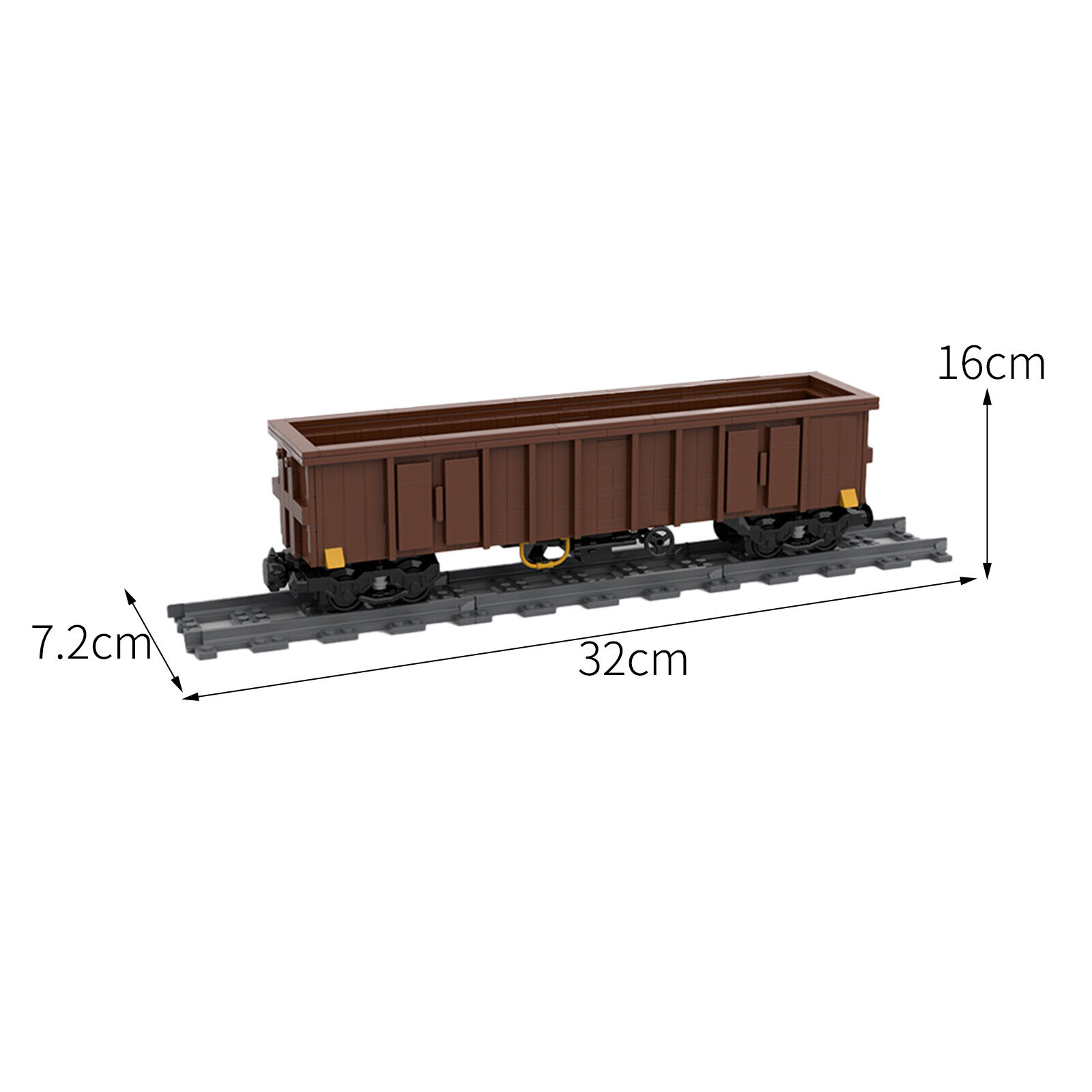 Custom MOC: C6856 Gondola Wagon High-sided Wagons EANOS Train 510 Parts-ZITIANYOUBUILD