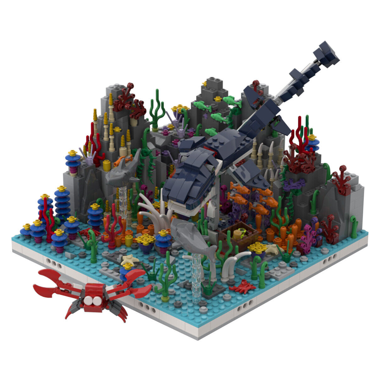 C4744 Coral Reef Model Building Toys Set for Collection 1090 Parts Gift-ZITIANYOUBUILD