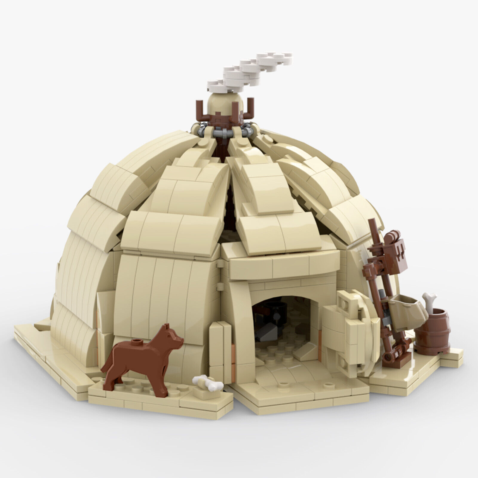 C6944 Hut / Tent with Interior from TV Series Building Toys Set 771 Parts-ZITIANYOUBUILD