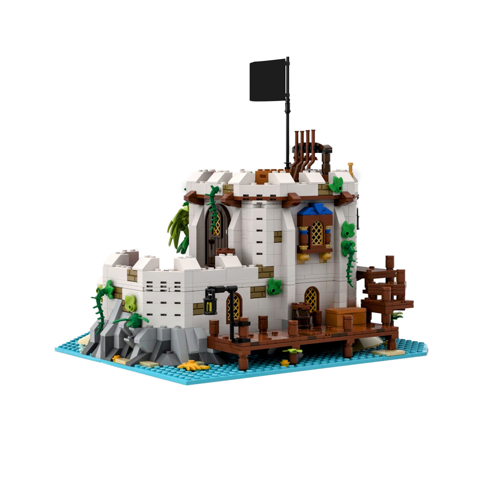Custom MOC: C7409 Imperial Fortified Outpost with Interior 1443 Parts-ZITIANYOUBUILD