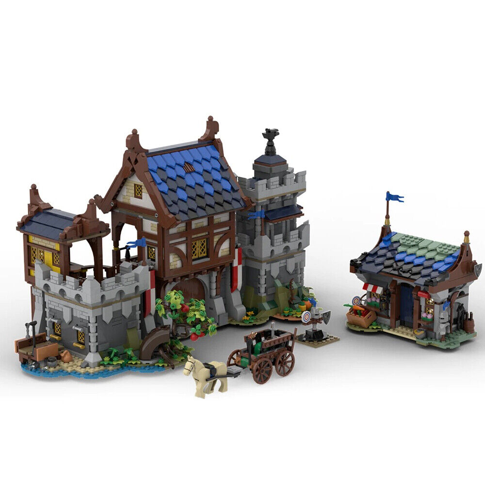 MOC-114472 3033 Parts Medieval Castle Gate Alternate Build for Set 21325 & 31120-ZITIANYOUBUILD