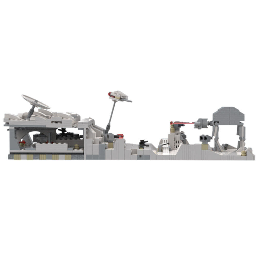 C5657 Micro Iconic Battle Scene with Trenches & Shield Generator 620 Parts-ZITIANYOUBUILD