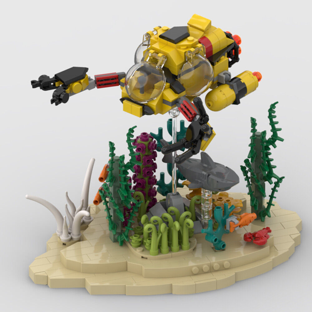 MOC-155727 Coral Reef and Submarine Sea Animals Building Toys Set 514 Parts-ZITIANYOUBUILD