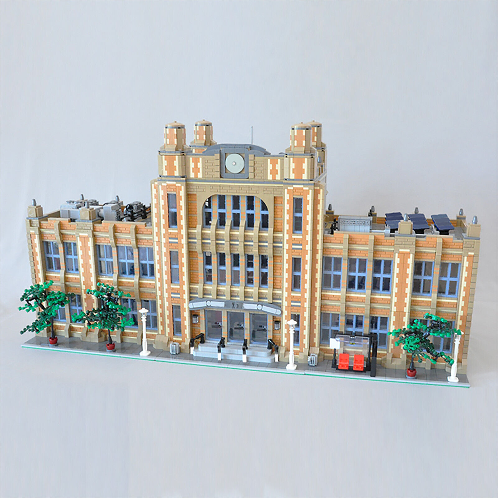 Custom MOC: C5022 Modular School with Detailed Interior 14412 Parts-ZITIANYOUBUILD