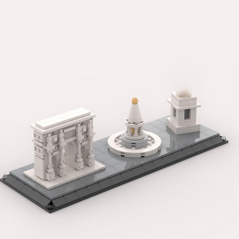 MOC-59684 Arch of Constantine, Fountain & Statue of the Sun God 601 Parts-ZITIANYOUBUILD