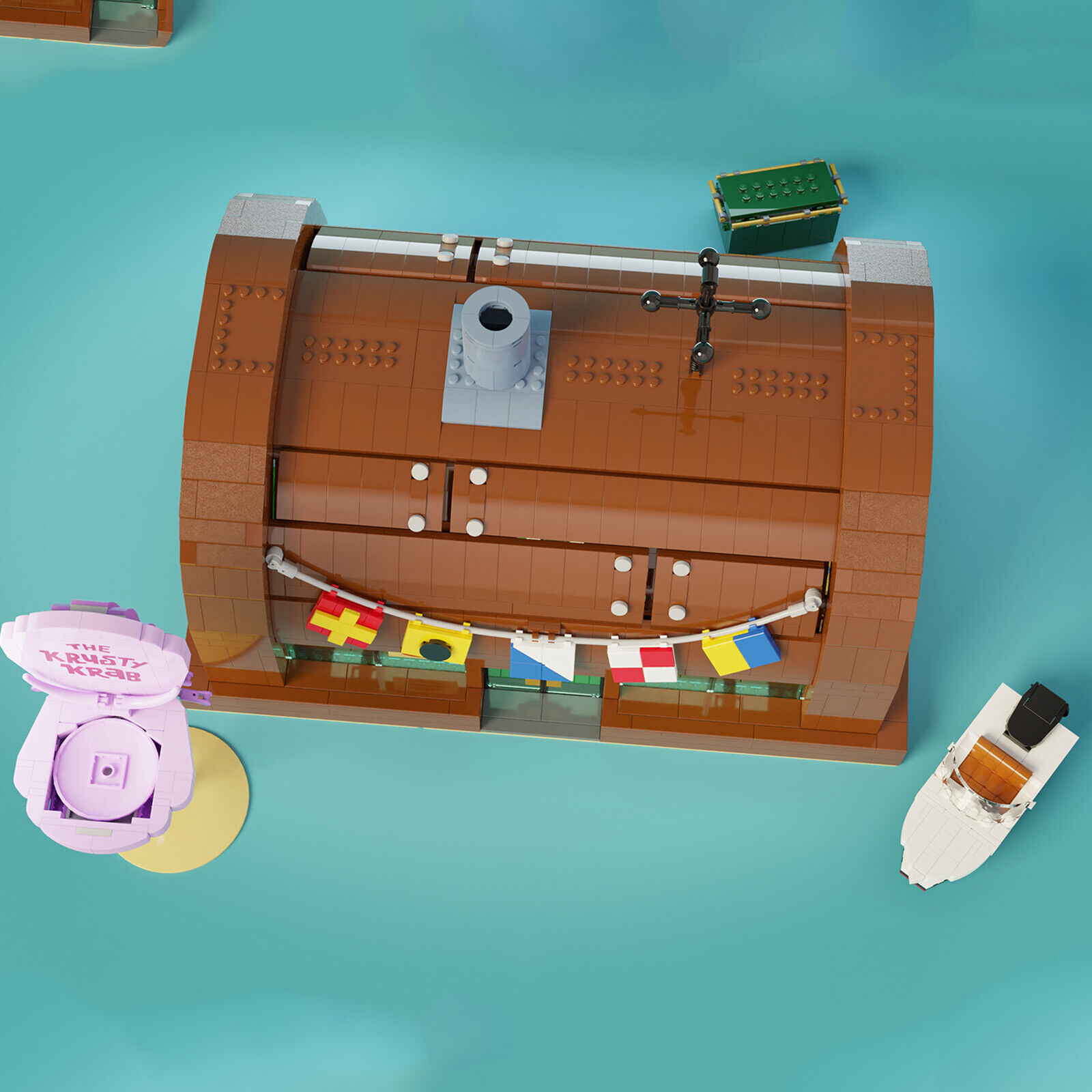 C7463 Underwater Restaurant Modular Building 3458 Parts for Collection-ZITIANYOUBUILD