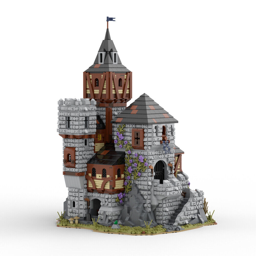 C9380 Medieval Castle Model with Interior Modular Building 4228 Parts-ZITIANYOUBUILD