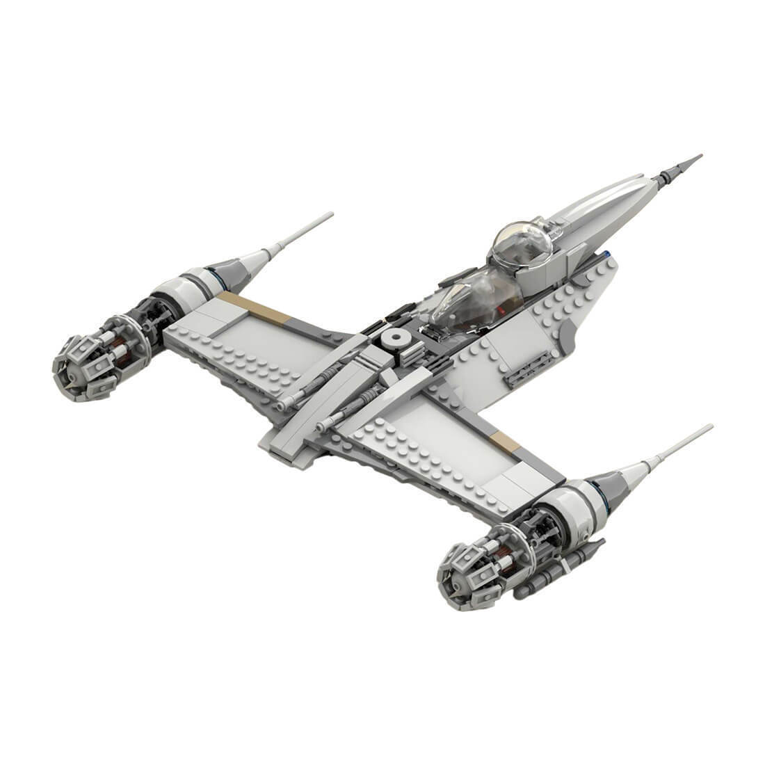 Custom MOC-104684 Sci-fi Space Fighter Model 453 Parts Toys Gift for Christmas-ZITIANYOUBUILD