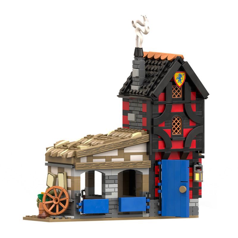Custom MOC-186433 Medieval Elf's Cottage Building Blocks Set (683PCS) Toys Gift