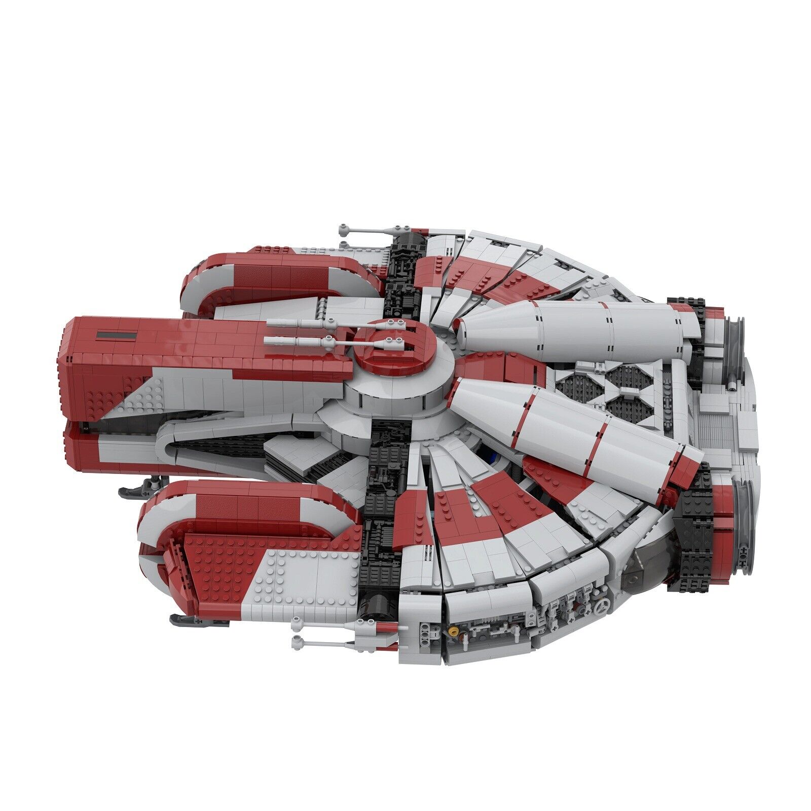 ZITIANYOUBUILD Custom MOC: C4461 Ebon Hawk Dynamic-class Freighter 6234 Parts-ZITIANYOUBUILD