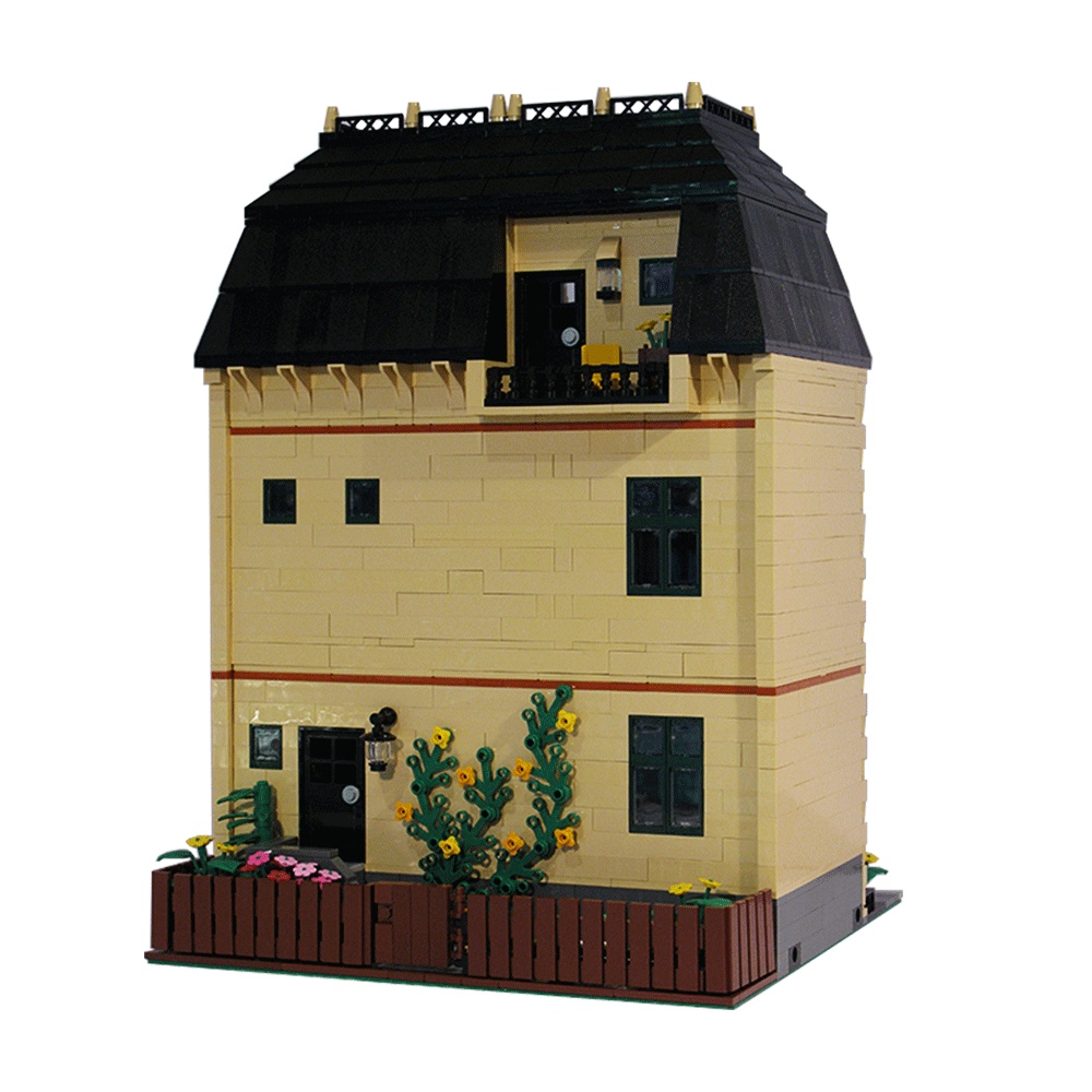 C4532 A Three Level Townhouse with Lounge, Kitchen, Bathroom 3681 Parts-ZITIANYOUBUILD