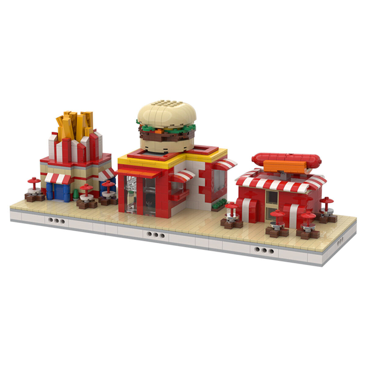 C5020 Modular Building Mini Restaurant Model in the Zoo 1440 Parts-ZITIANYOUBUILD
