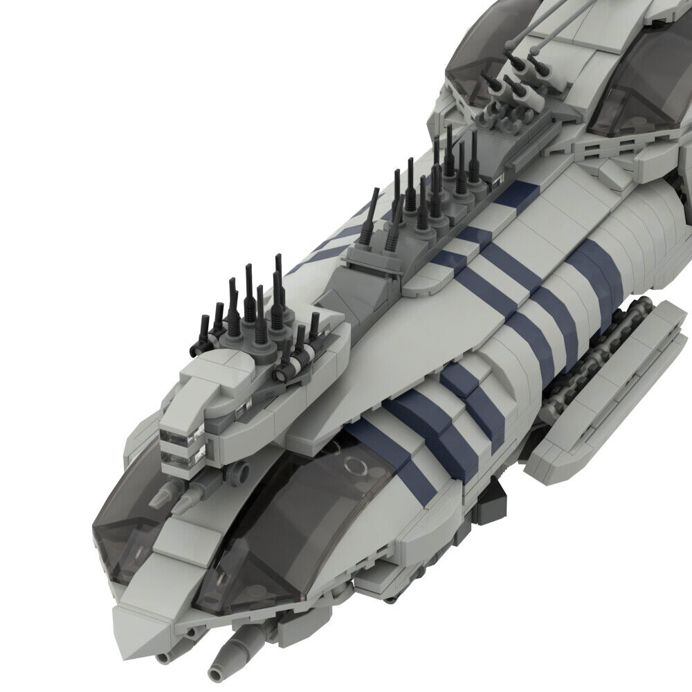 Custom MOC: The Recusant-class Light Destroyer Spaceship Model 2728 Parts-ZITIANYOUBUILD