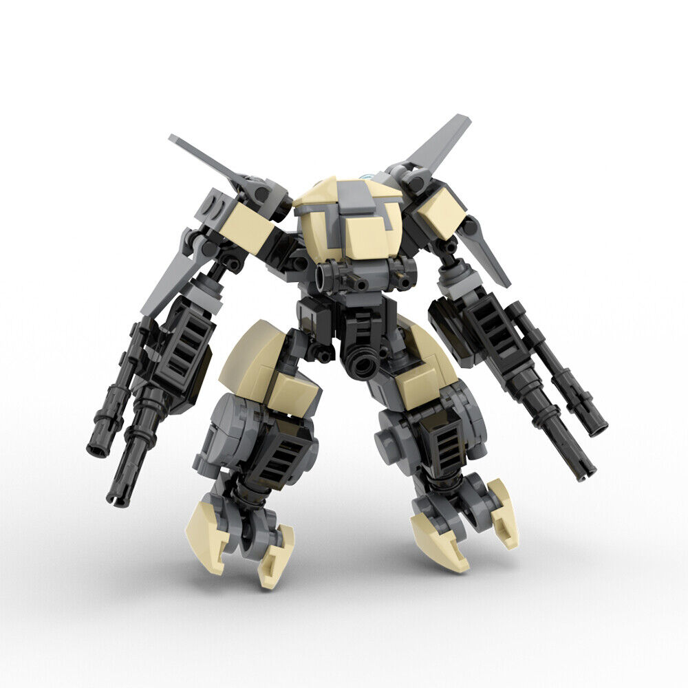C9373 Battling Military Armor Mech Robot 176 Parts from Video Game-ZITIANYOUBUILD