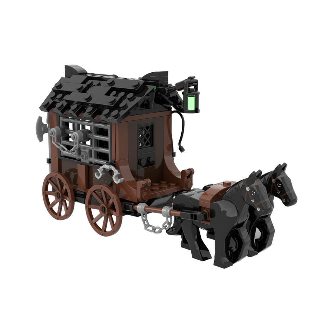 Custom MOC-117564 Medieval Prisoner Convoy 209 Parts Kids Gift for Christmas-ZITIANYOUBUILD