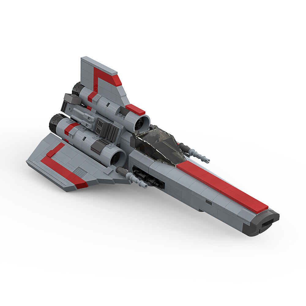 Custom MOC: C5500 Colonial Viper MK1 607 Parts for Battlestar Galactica-ZITIANYOUBUILD