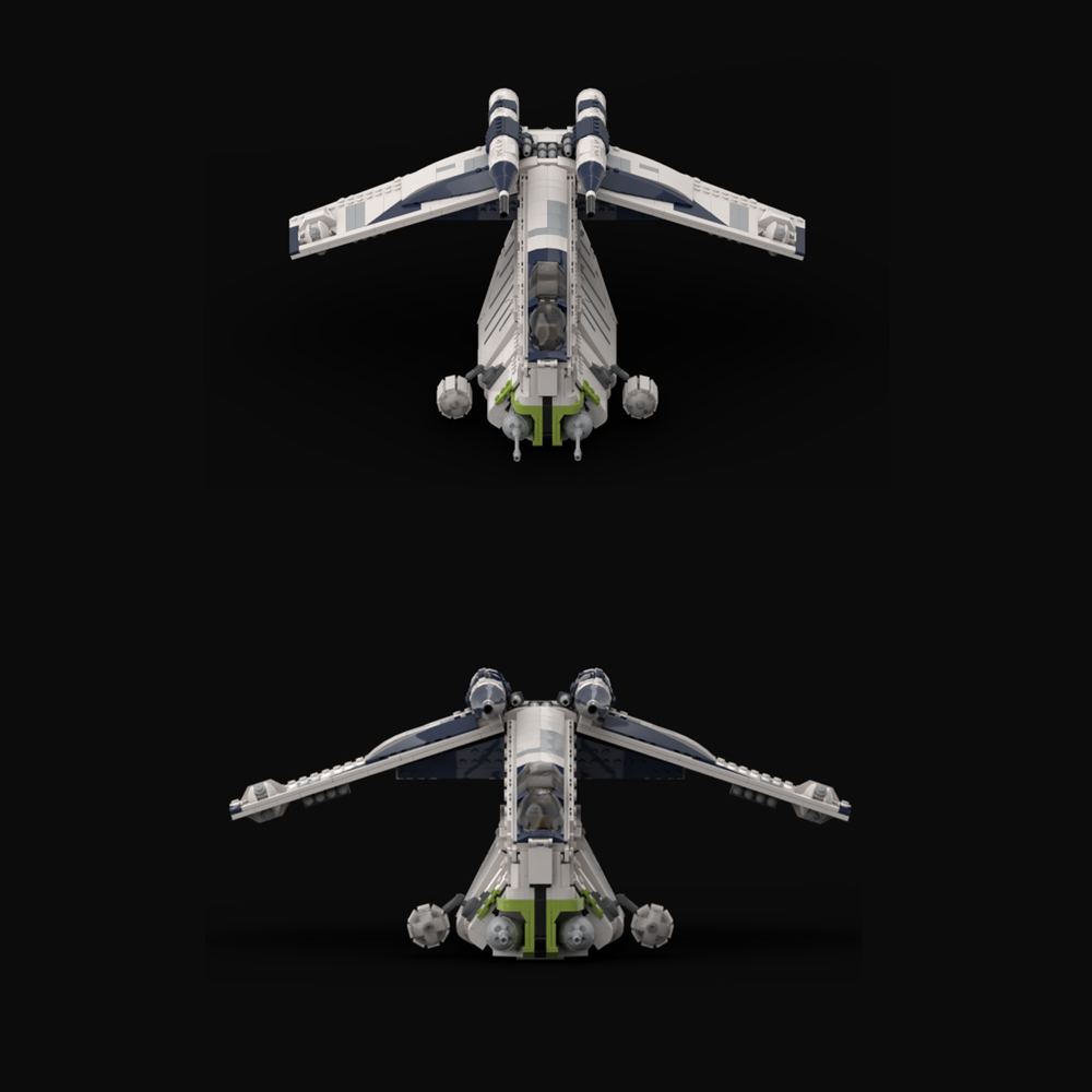 MOC-219984 LAAT Wolfpack Republic Gunship 1668 Pieces