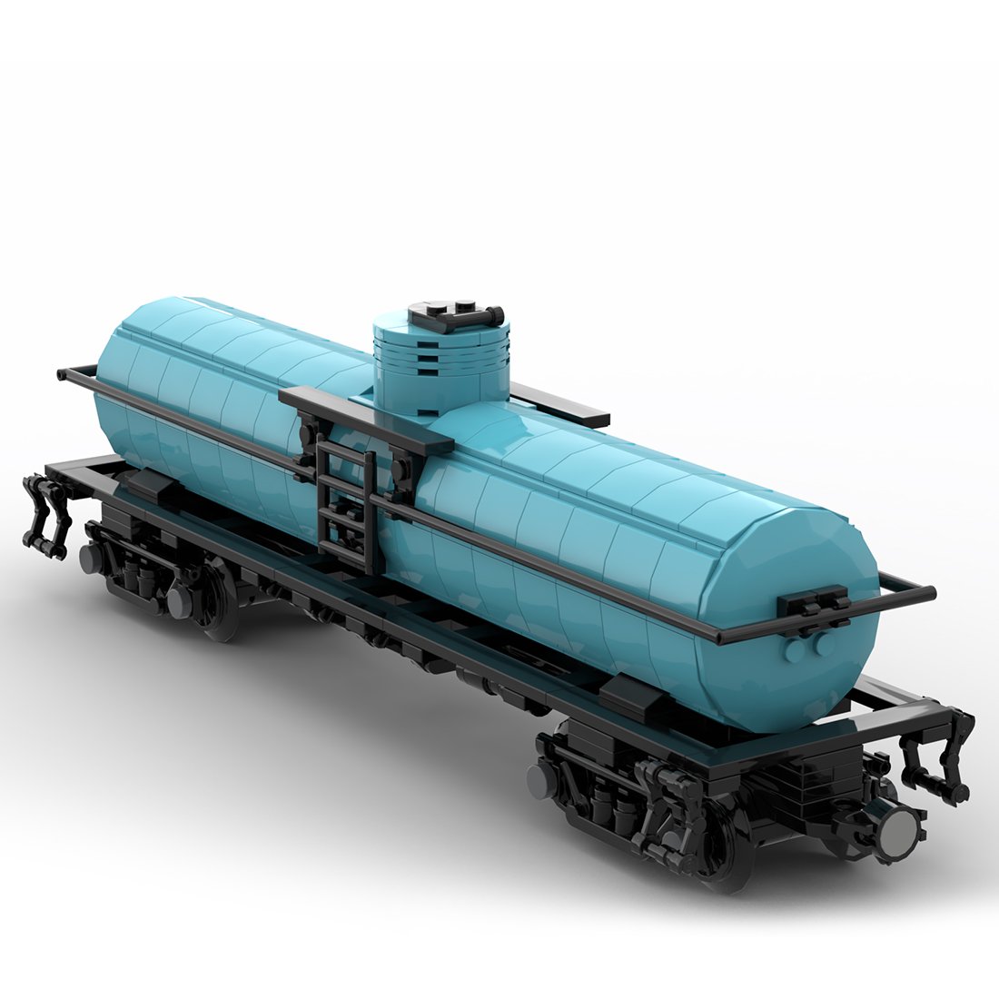 Custom MOC-53458 Tanker Car Train 586 Parts Toys Gift for Christmas-ZITIANYOUBUILD