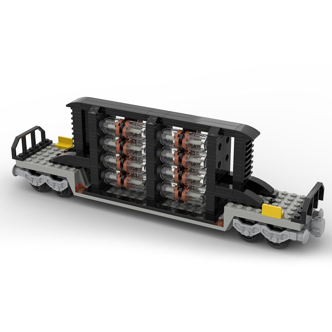 Custom MOC-88805 Nulcear Waste Uranium Rods Train Car 206 Parts for Christmas-ZITIANYOUBUILD