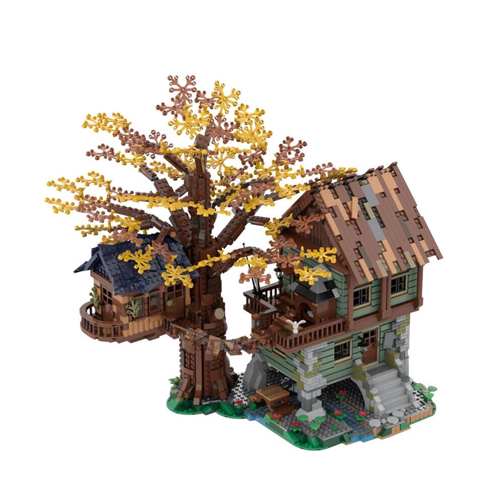 C4295 Modular Lonely Hut Treehouse Model Building Toys Set 3283 Parts-ZITIANYOUBUILD