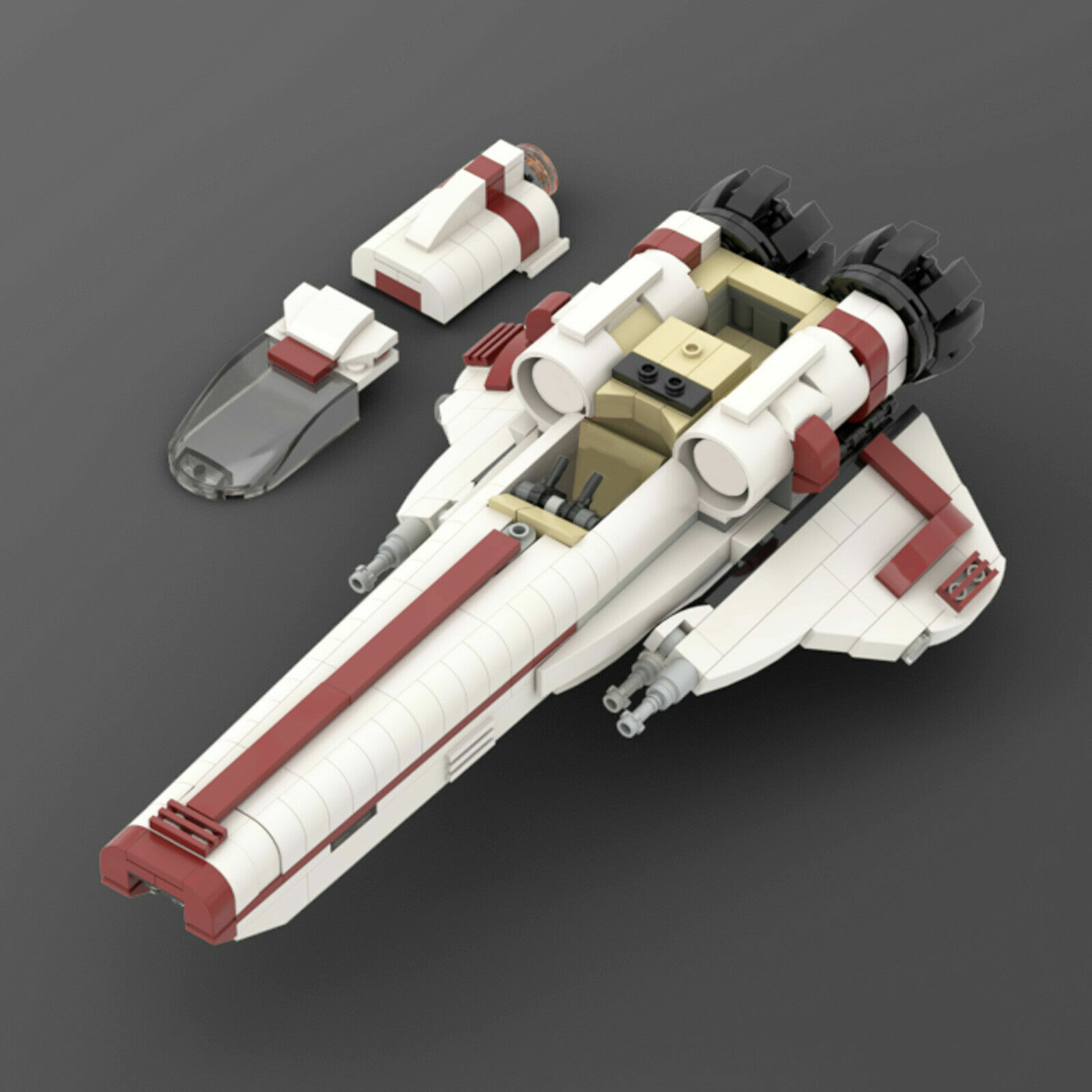 Custom MOC: C6201 Viper S3 Space Fighters Set 496 Parts Gift for Christmas-ZITIANYOUBUILD