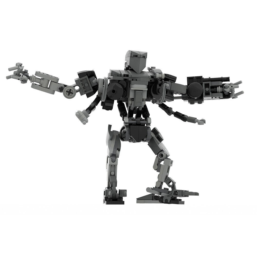 Custom MOC: C7816 Robot Policemen Robo CAIN 1990 Cop 2 Model 262 Parts-ZITIANYOUBUILD