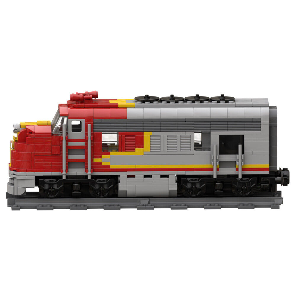 C807302 S-a-n-t-a F_e Heavy Duty Passenger Locomotive with Rail 570 Parts-ZITIANYOUBUILD