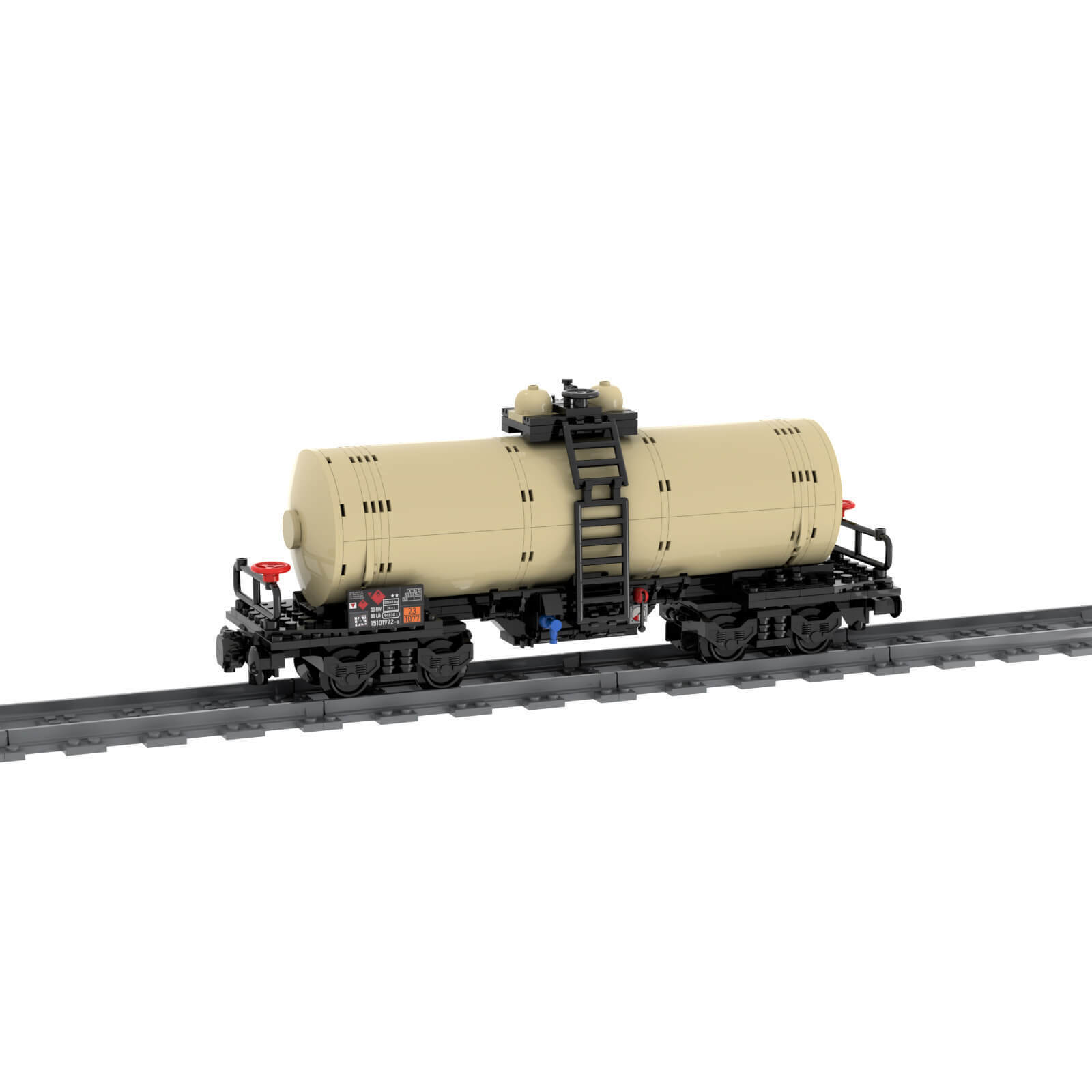 Custom MOC-81220 Tank wagon �C 4-axles 355 Parts Kids Gift for Christmas-ZITIANYOUBUILD