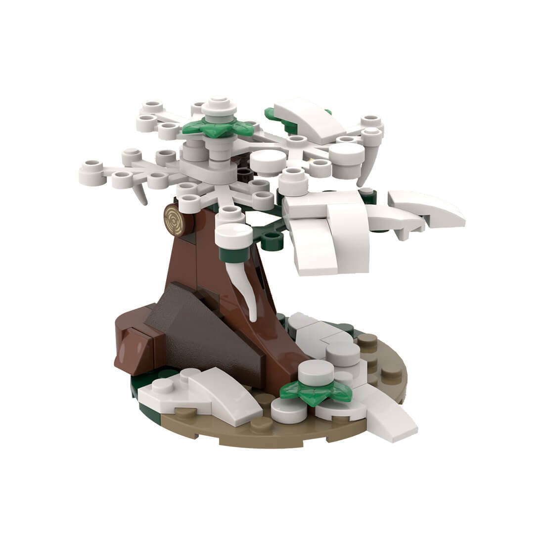 Custom MOC-96250 Medieval Winter Tree 54 Parts Kids Gift for Christmas-ZITIANYOUBUILD